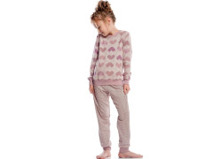 Детская пижама для девочки утепленная Ellen GNP 016/001, Сердца