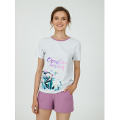 Пижама женская c шортами Ellen Peony LPK 2070/03/01