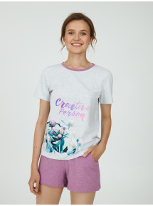 Пижама женская c шортами Ellen Peony LPK 2070/03/01
