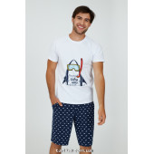 Пижама мужская с шортами Ellen Shark MPK 2270/01/01